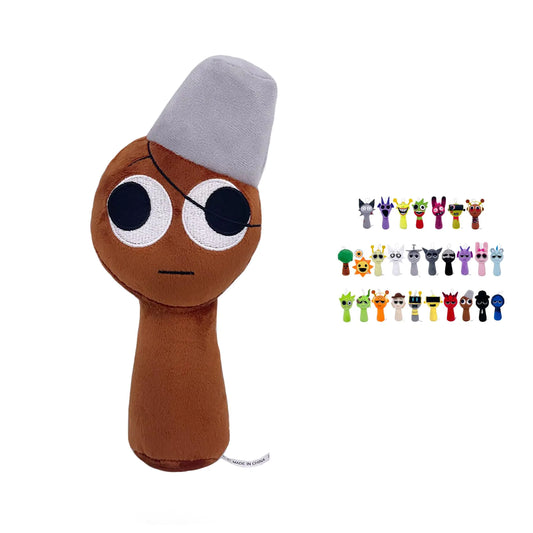 Sprunki Plush - 11 Full Collection of Wenda Mr. Fun Computer Gray & More - All Your Favorite Sprunki Characters! (Brud)