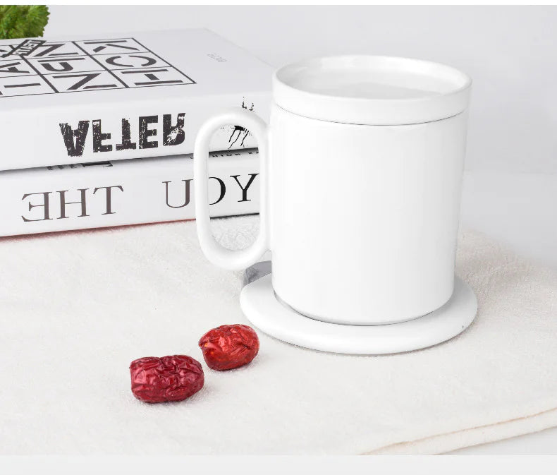 Mug Warmer Wireless Charger Heating Coaster