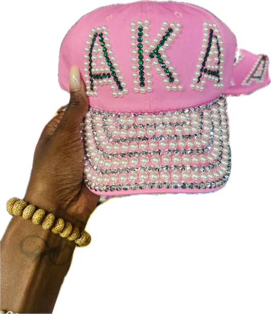 D9 Custom & Bedazzled Pearl Studded Women’s Snapback