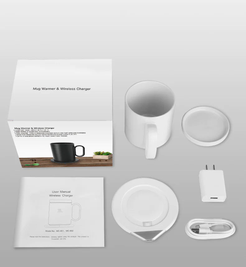 Mug Warmer Wireless Charger Heating Coaster
