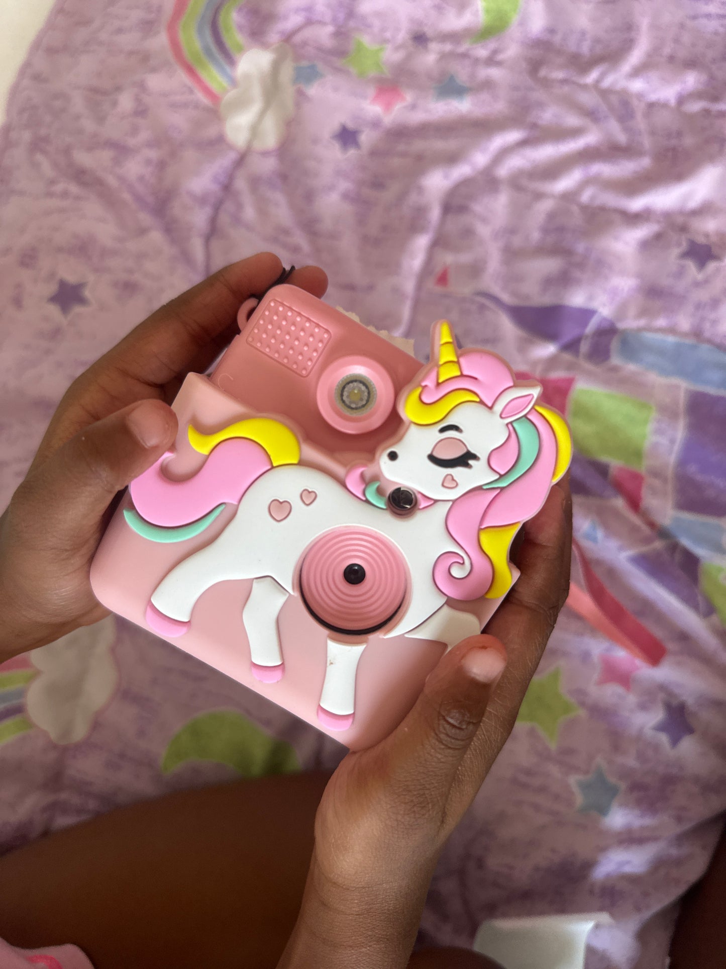 HangRui Kids Camera Instant Print 2.4 Inch IPS Screen 12MP 1080P Digital Camera for Kids Birthday Gifts for 3-12 Year Old Girls Toddler Camera with 32GB Card