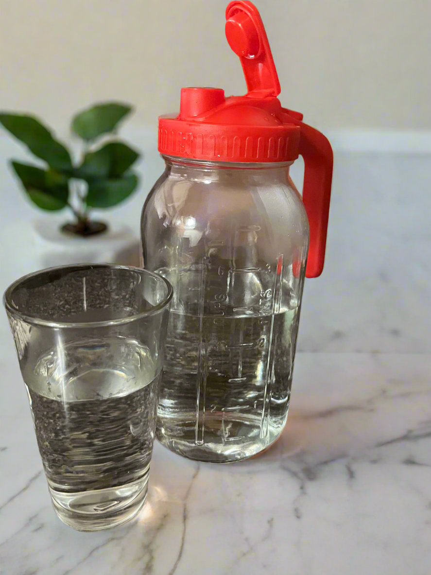 64 oz Glass Mason Jar Pitcher