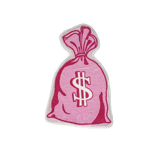 Bank Roll Shaggy Money Bag Area Rug