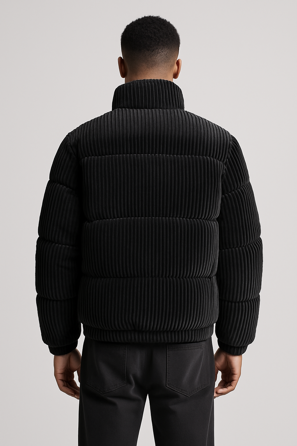 Men’s Corduroy Winter Puffer Jacket