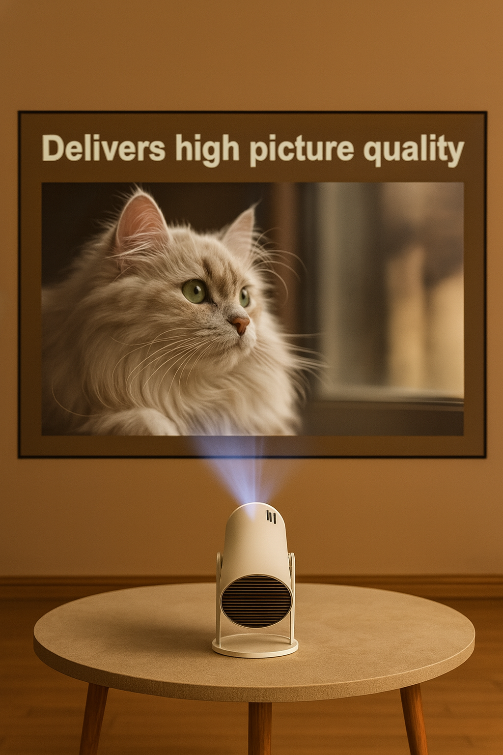 Smart Mini Projector 4K with WiFi 6