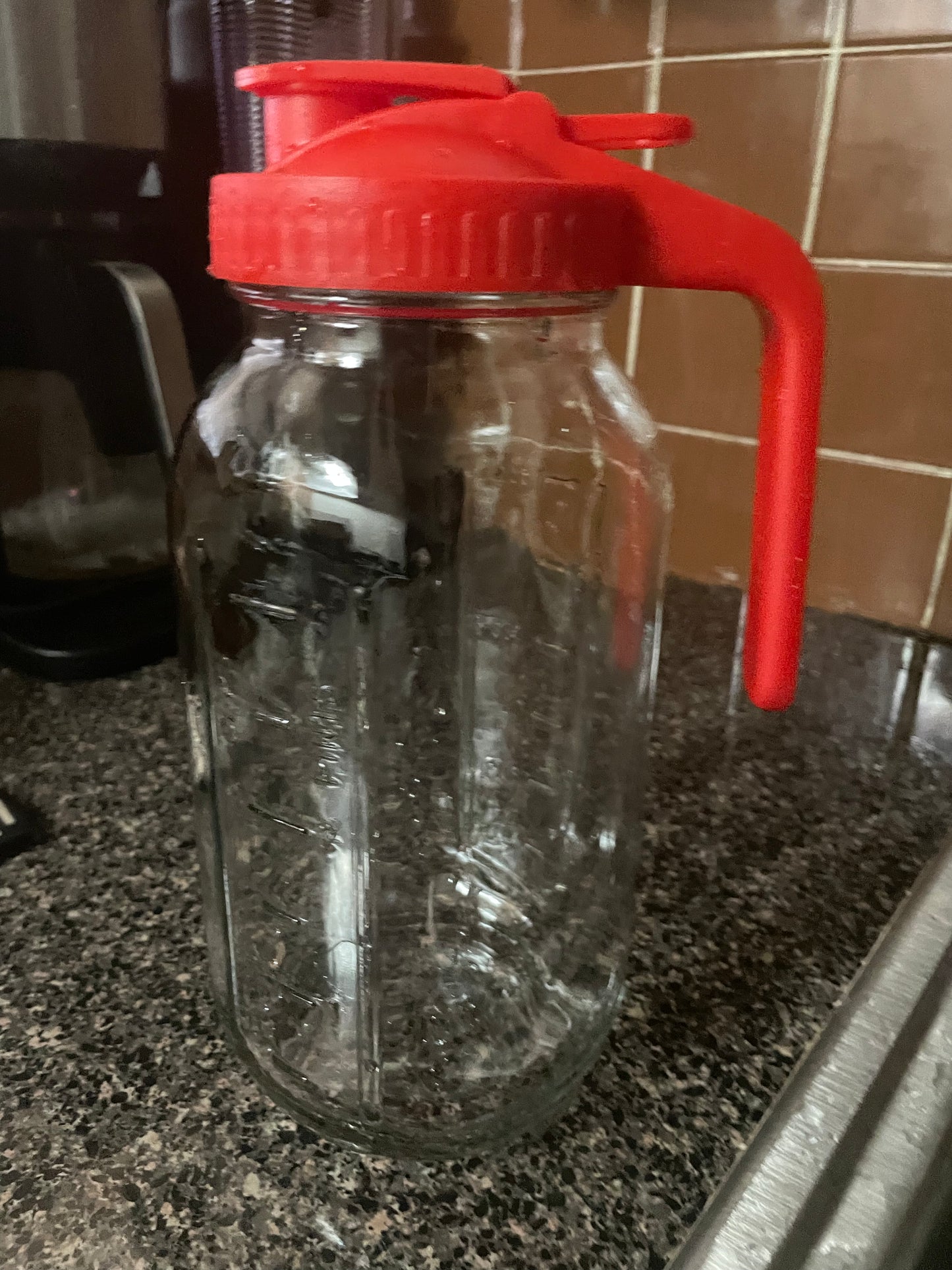 64 oz Glass Mason Jar Pitcher