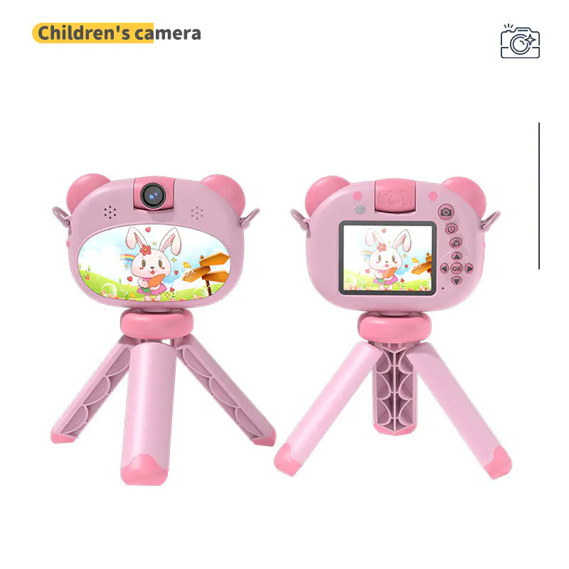 New Mini Handheld Dual Lens Kids Camera with Stand