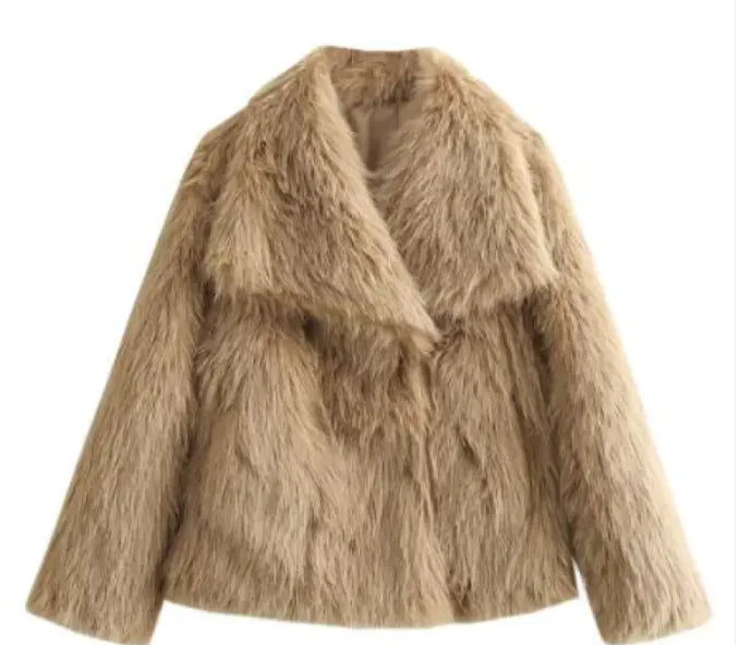 Plush Winter Fashion Coat