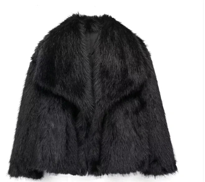 Plush Winter Fashion Coat