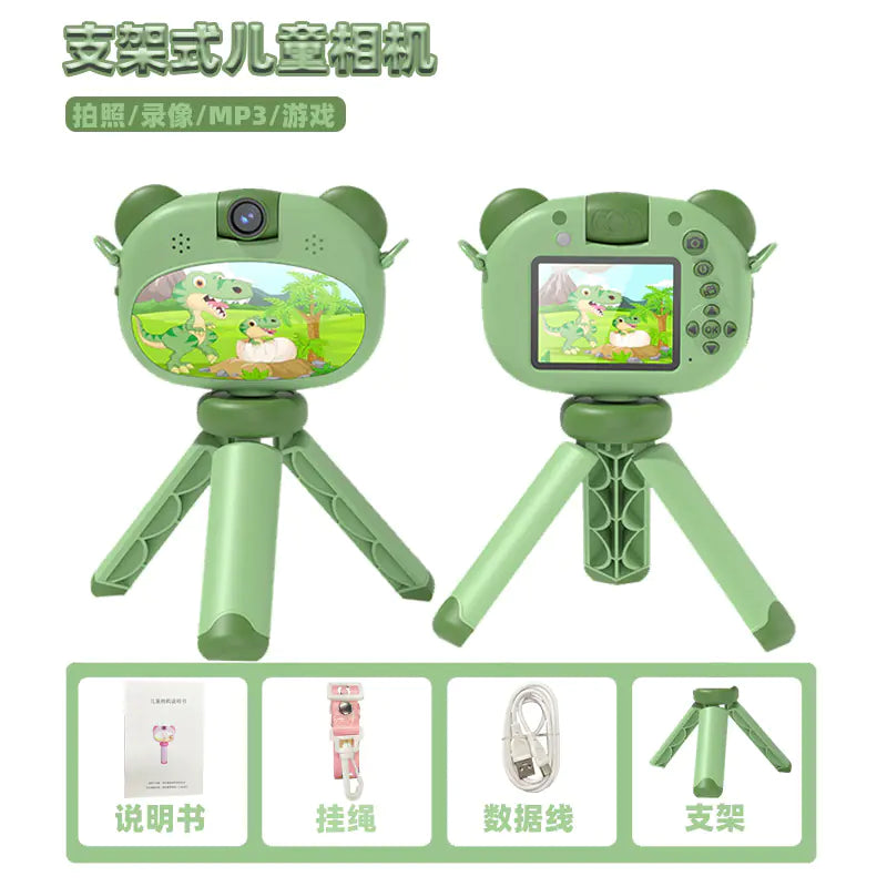 New Mini Handheld Dual Lens Kids Camera with Stand