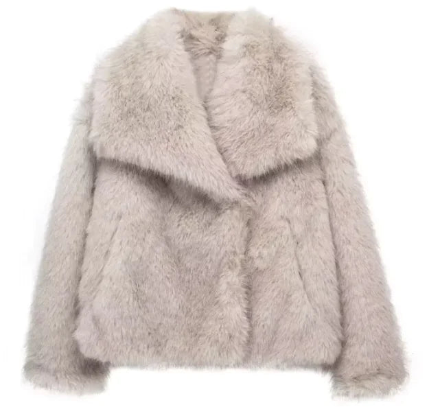 Plush Winter Fashion Coat