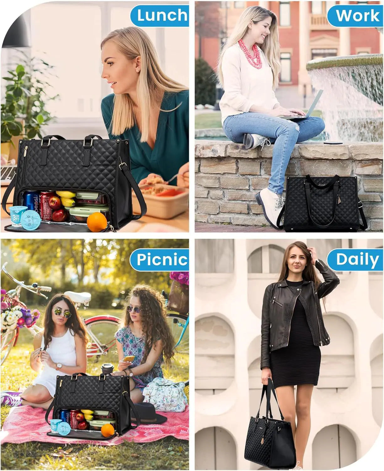 Women's Insulated Lunch & Laptop Bag
