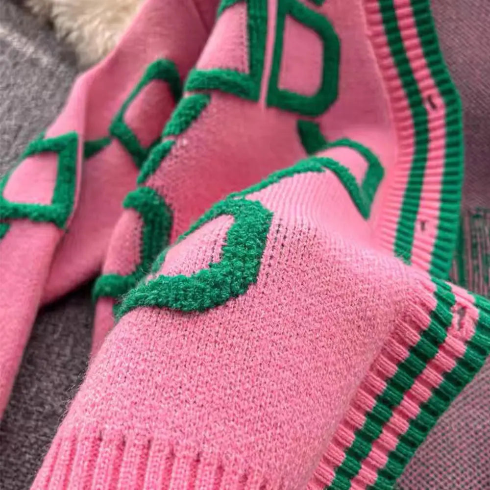 Winter Embroidered Knit Cardigan