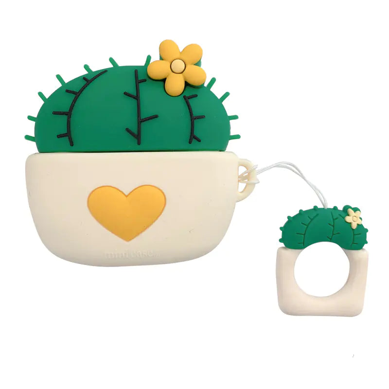 Cactus Silicone Case for AirPods Pro Bluetooth Headphones
