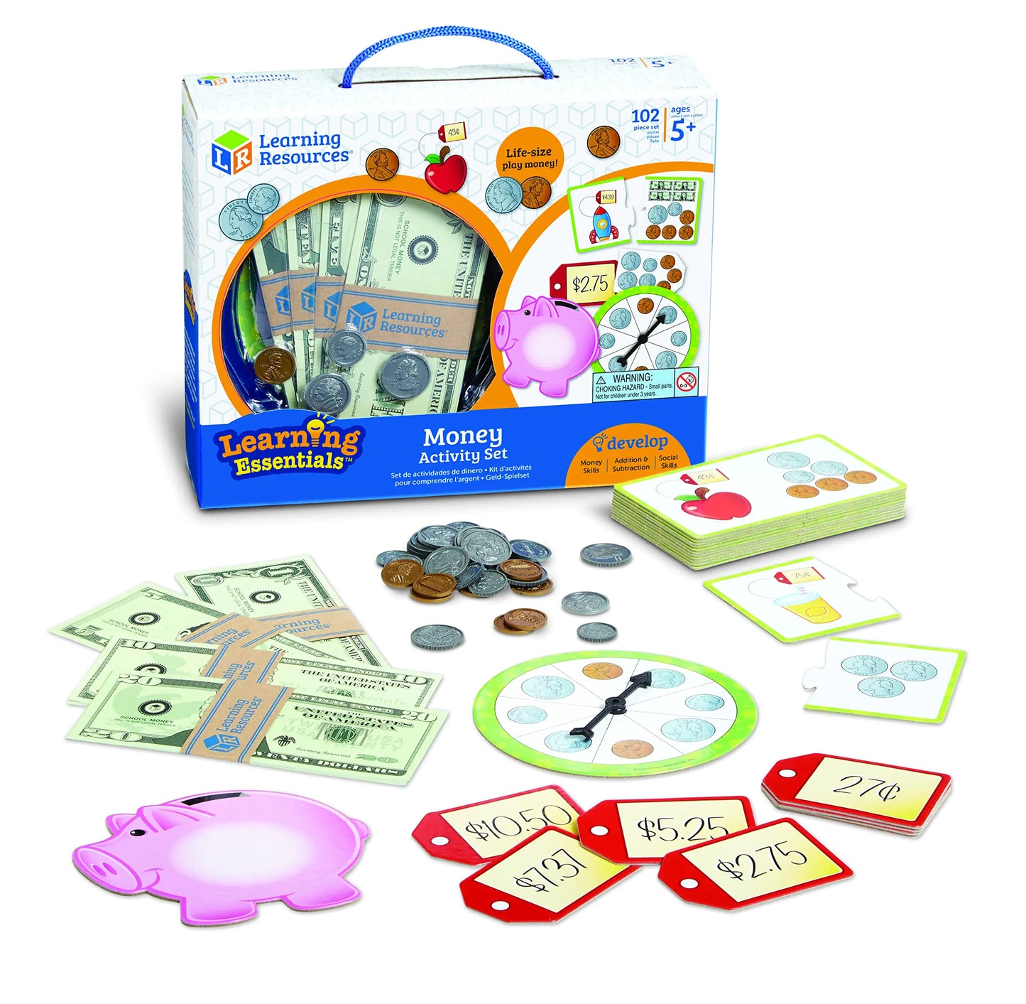 Money Skills Play Kit 102 Pcs