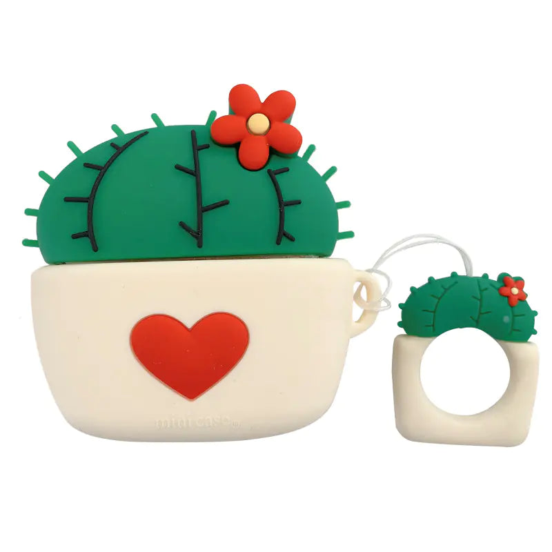 Cactus Silicone Case for AirPods Pro Bluetooth Headphones