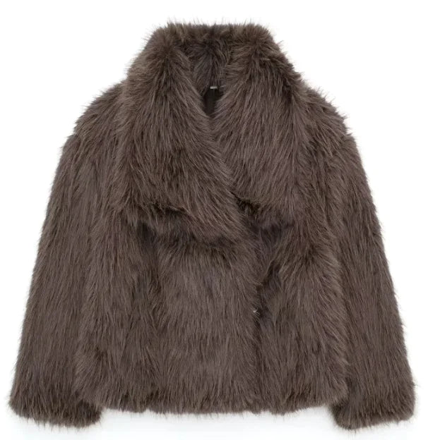 Plush Winter Fashion Coat