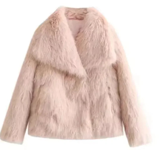 Plush Winter Fashion Coat