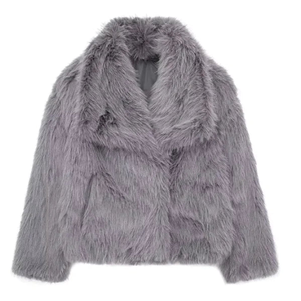 Plush Winter Fashion Coat
