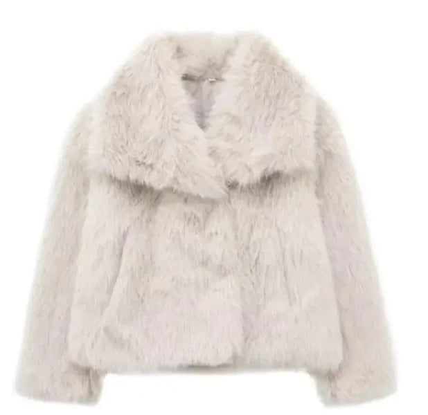 Plush Winter Fashion Coat