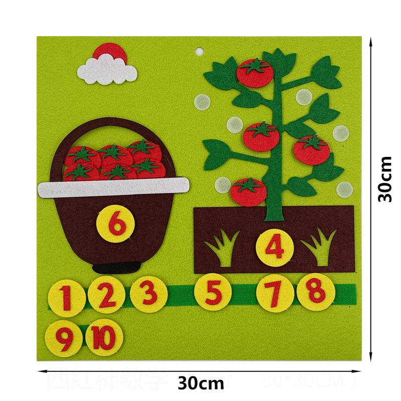 Felt Fingers Learning Tool