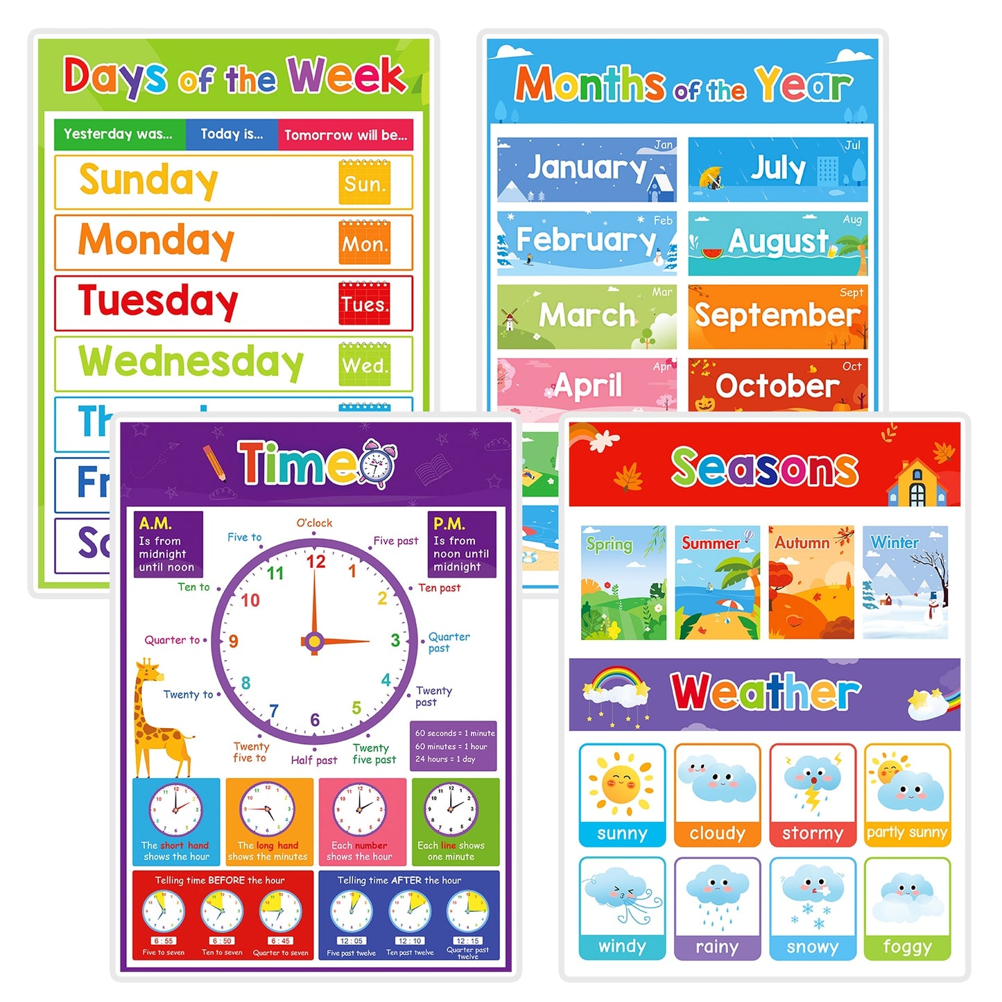 Learning Posters for Pre-K/Kinder