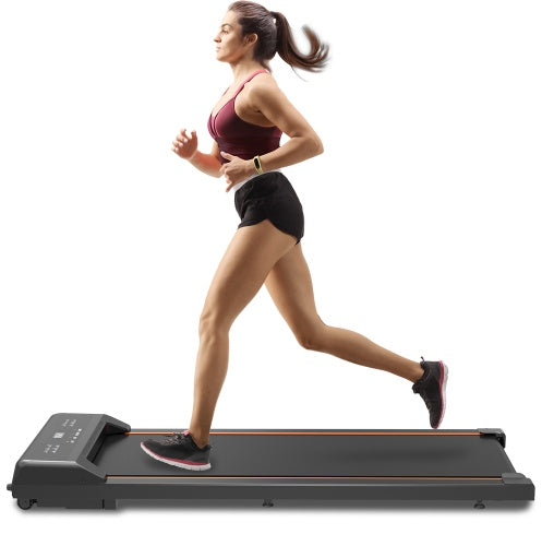 Under Desk Jogger with LED & Remote, 2.5HP Compact Treadmill