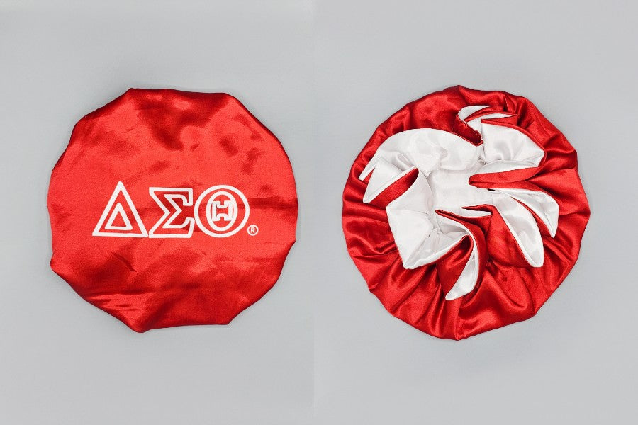 D9 Sorority Satin Bonnet for protective styles and natural hair care
