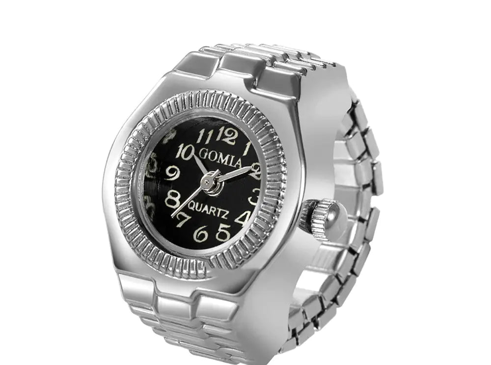 Rivet Peach Heart Retro Octagonal Ring Watch