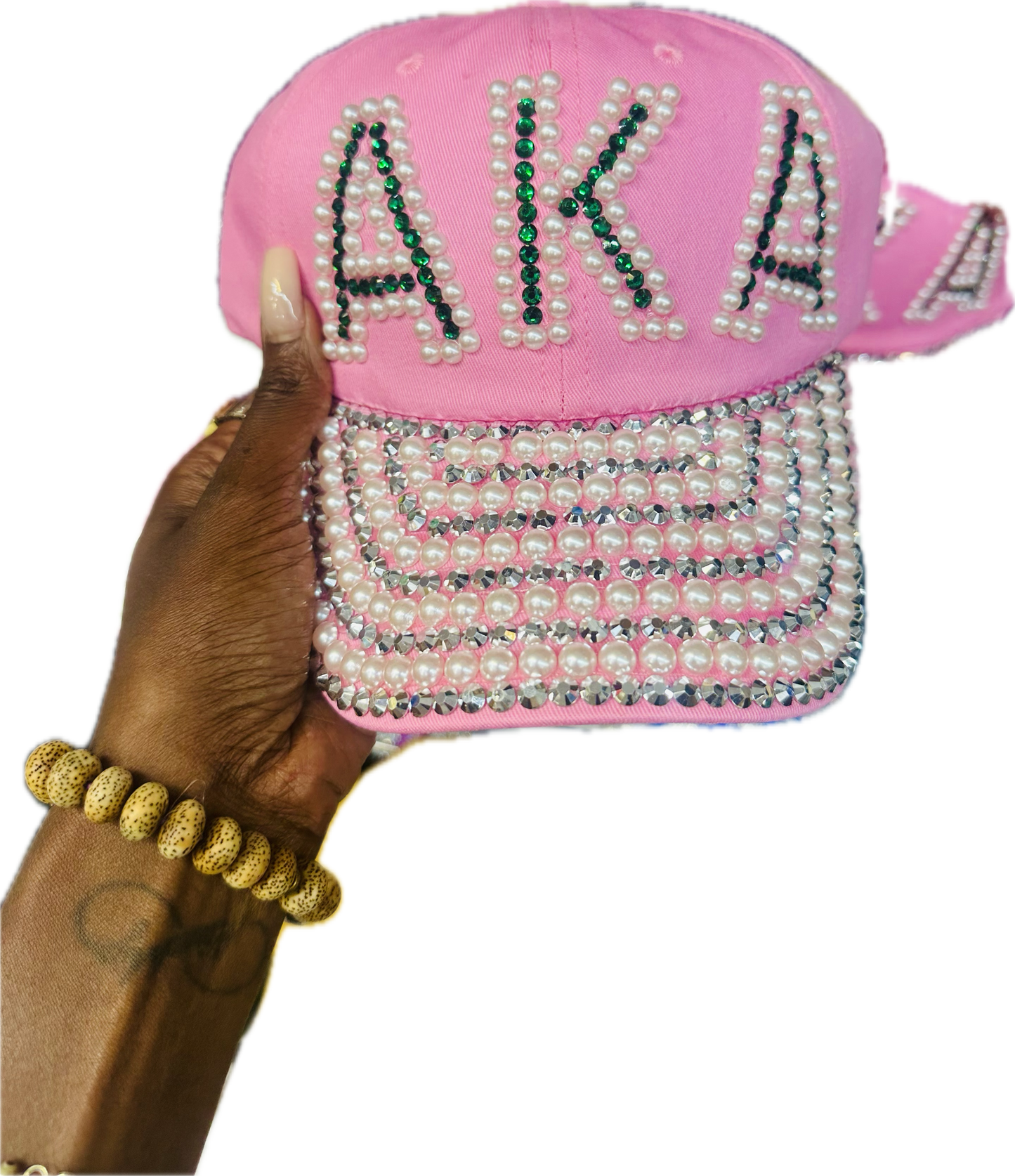 D9 Custom & Bedazzled Pearl Studded Women’s Snapback