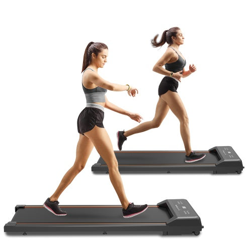 Under Desk Jogger with LED & Remote, 2.5HP Compact Treadmill