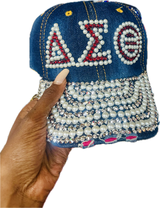 D9 Custom & Bedazzled Pearl Studded Women’s Snapback