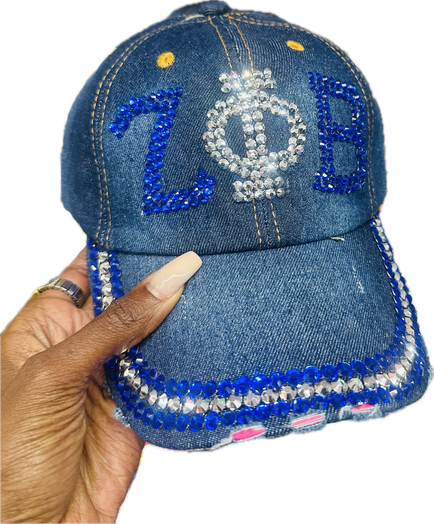 D9 Custom & Bedazzled Pearl Studded Women’s Snapback