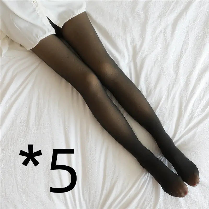 Nude Translucent Plus Size Leggings Fleece Lined Tights Fall And Winter Warm Fleece Pantyhose Women Fleece Lined Pantyhose Thermal Winter Tights