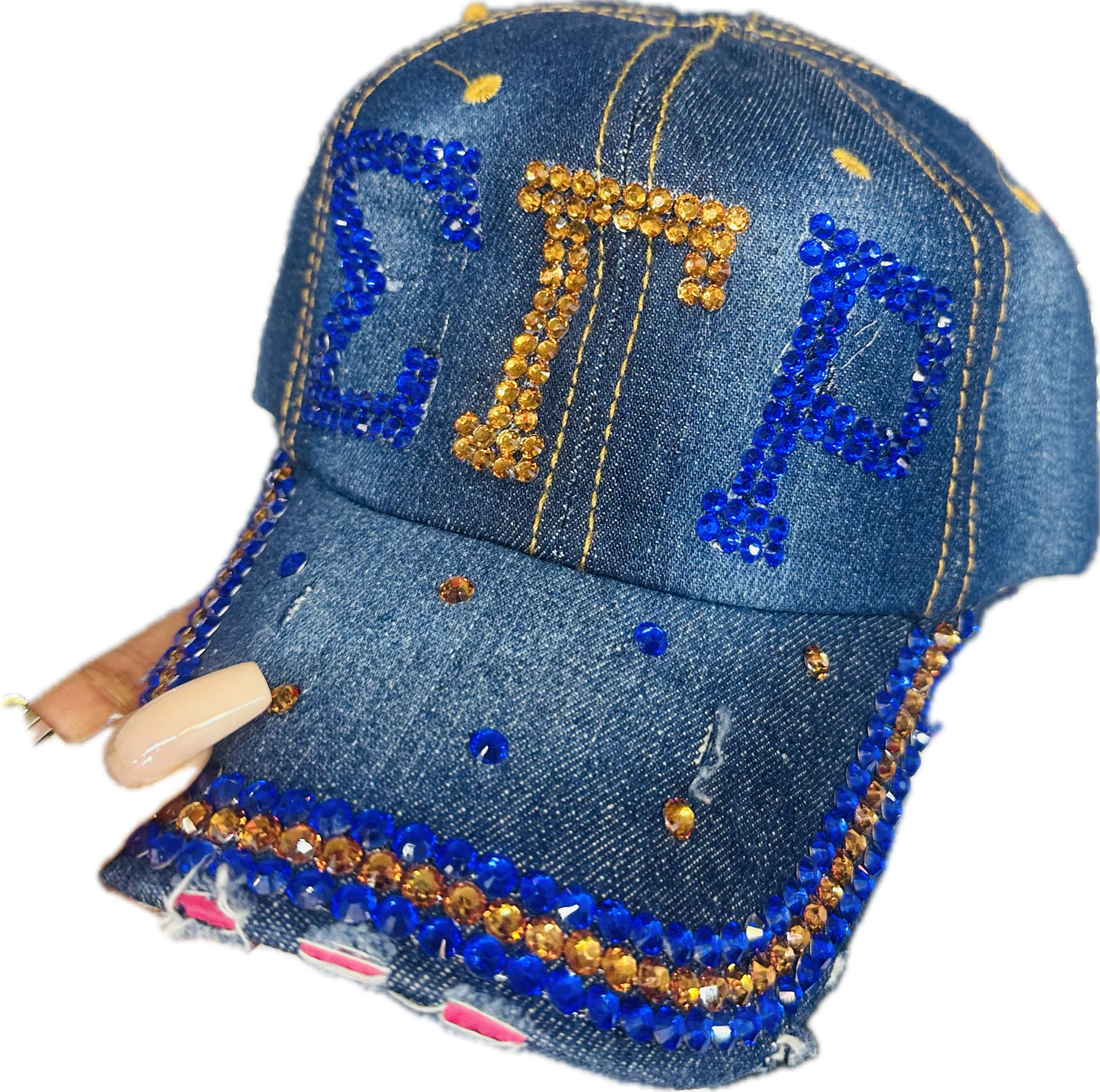 D9 Custom & Bedazzled Pearl Studded Women’s Snapback