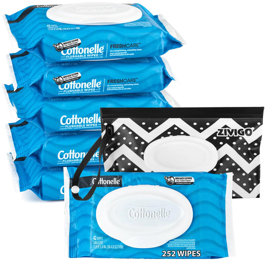 Cottonele Flushable Wet Wipes for Adult Fresh