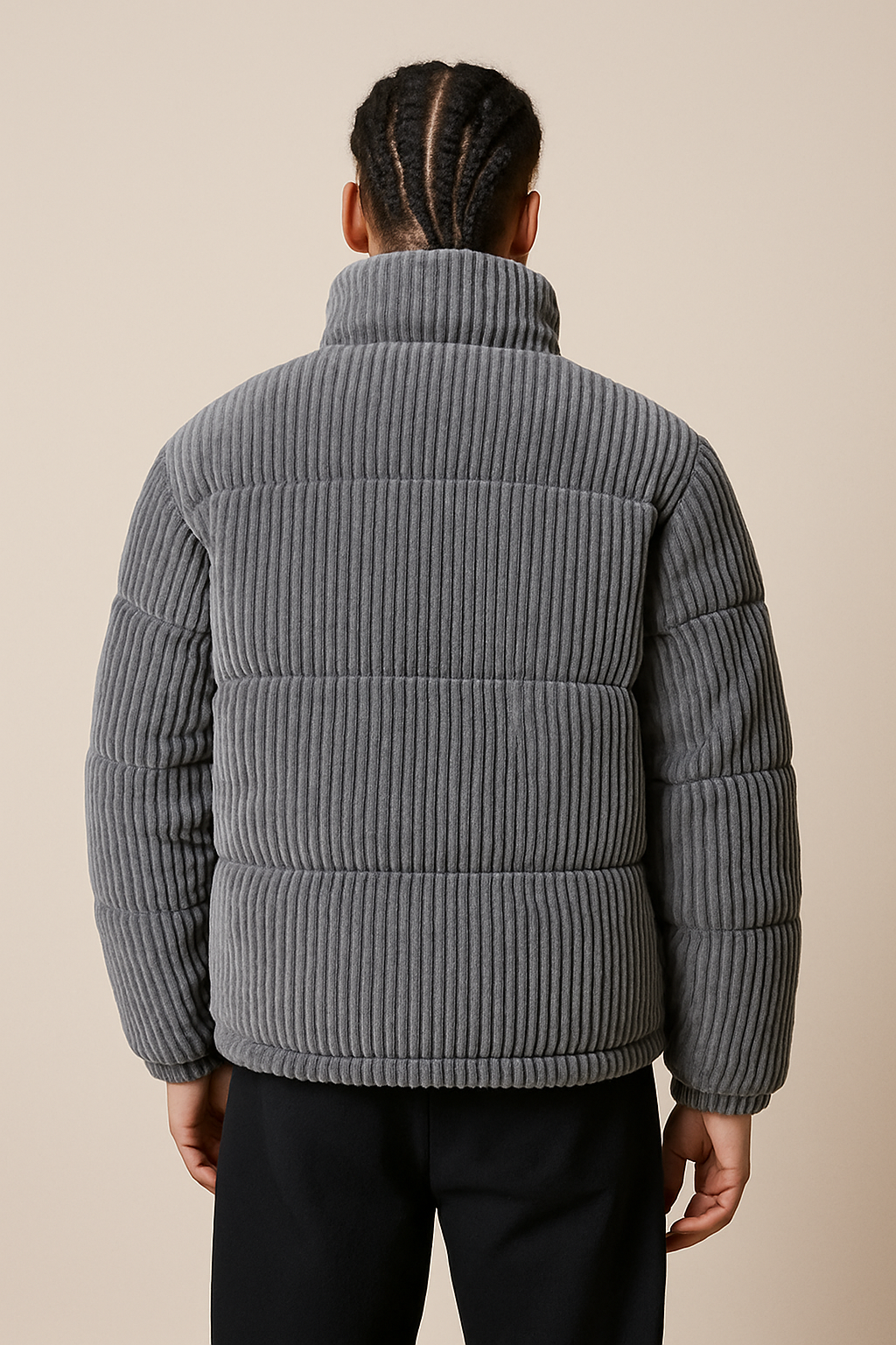 Men’s Corduroy Winter Puffer Jacket