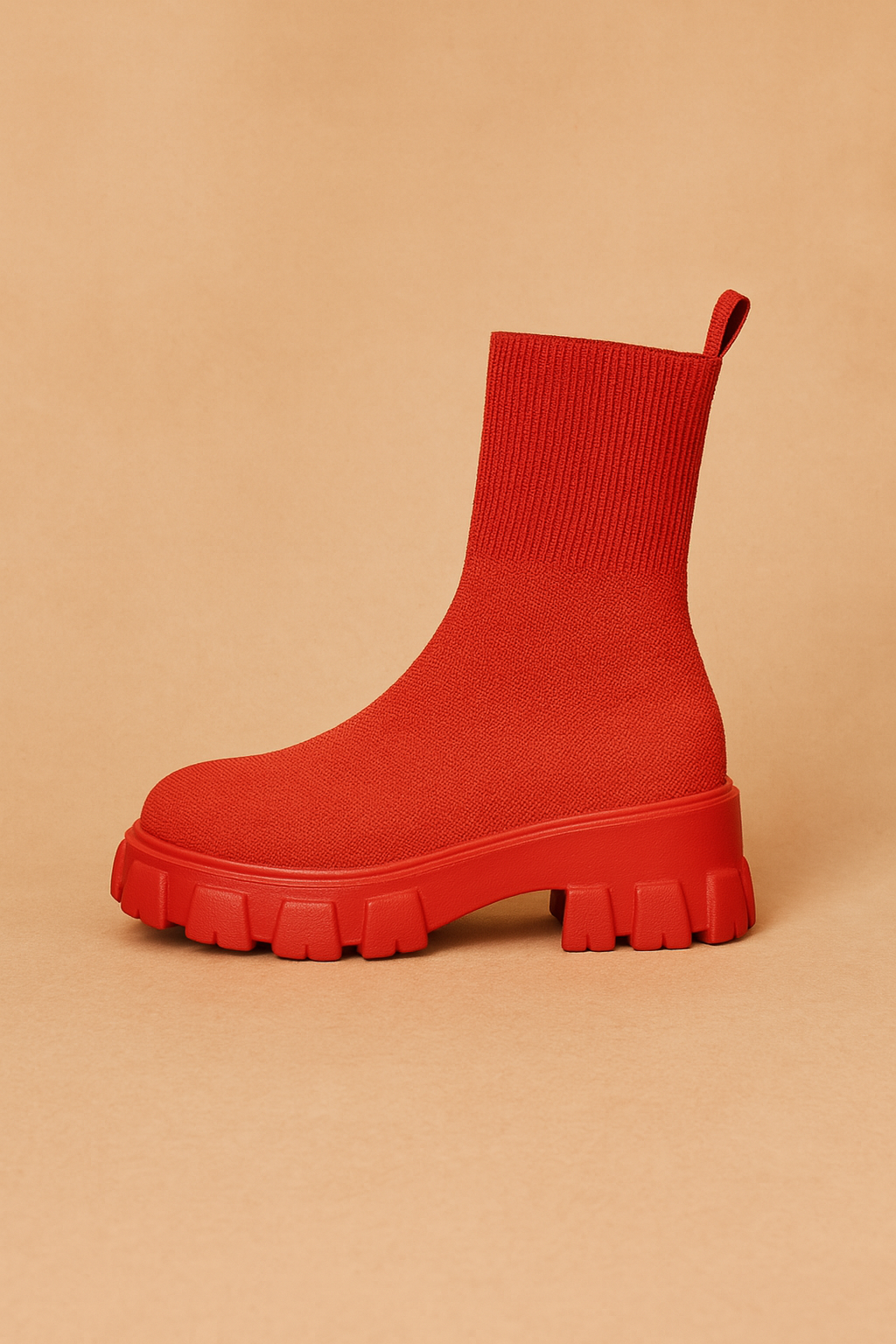 Trendy Women's Platform Ankle Boots with Cozy Slip-On Design