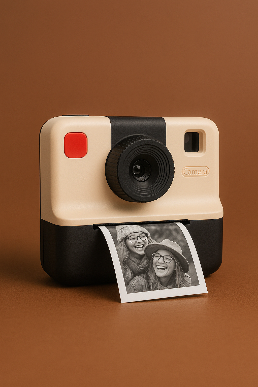 Mini Instant Camera with Built-In Photo Printer