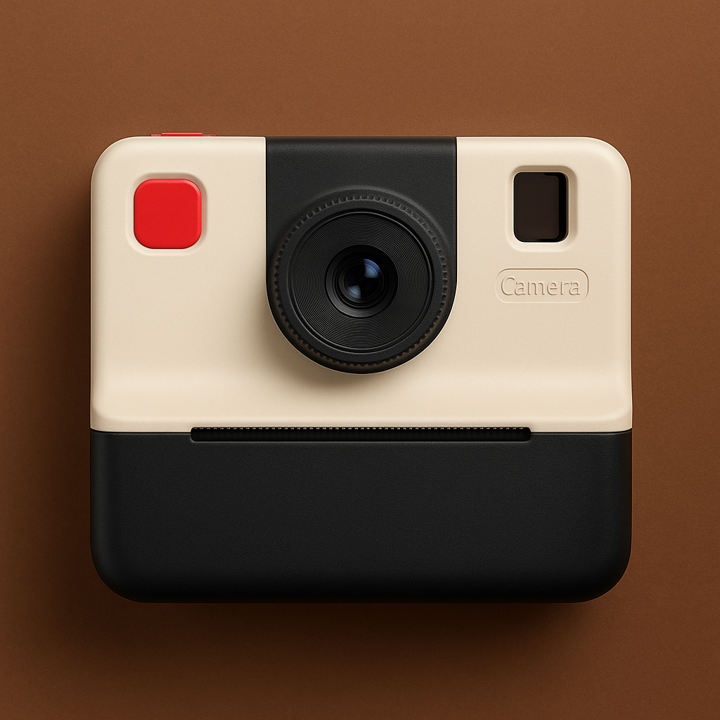 Mini Instant Camera with Built-In Photo Printer