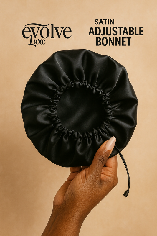Satin Silk Bonnet for Natural Hair with Drawstring