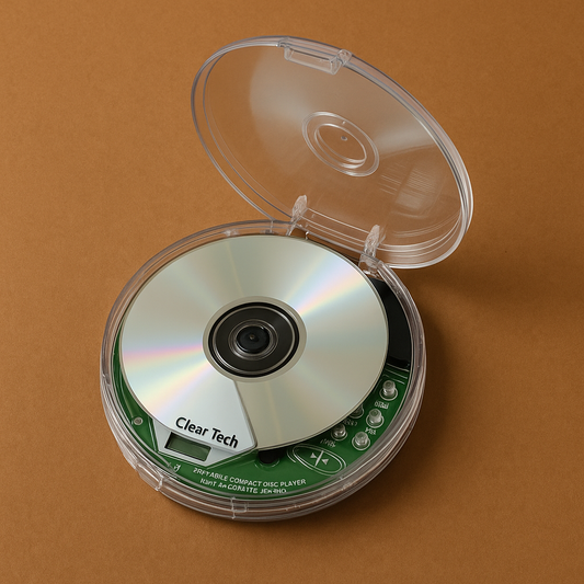 Vintage Transparent CD Player