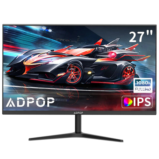 ADPOP 27 Inch Monitor FHD 1080p 75Hz Gaming Monitor Home Office PC Monitor