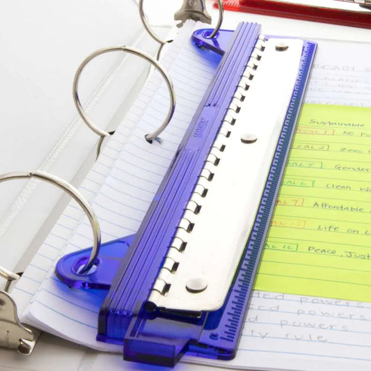 Compact 3-Hole Paper Punch - Assorted Colors