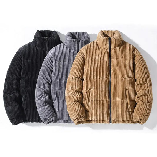 Men’s Corduroy Winter Puffer Jacket