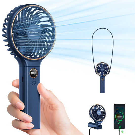 Handheld Rechargeable Battery Operated Cooling Electric Fan