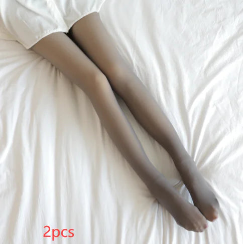 Nude Translucent Plus Size Leggings Fleece Lined Tights Fall And Winter Warm Fleece Pantyhose Women Fleece Lined Pantyhose Thermal Winter Tights