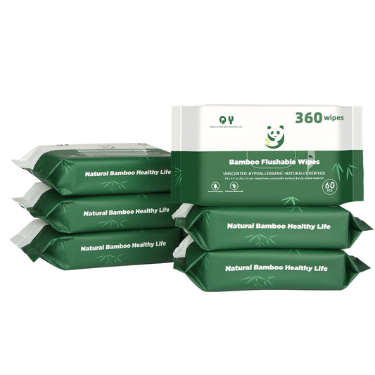 QingYa Bamboo Flushable Wipes