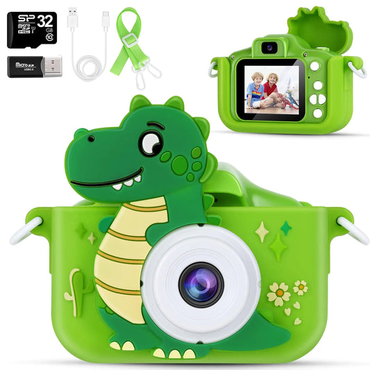 DinoSnap Kids Camera - 32GB Toddler Video Recorder