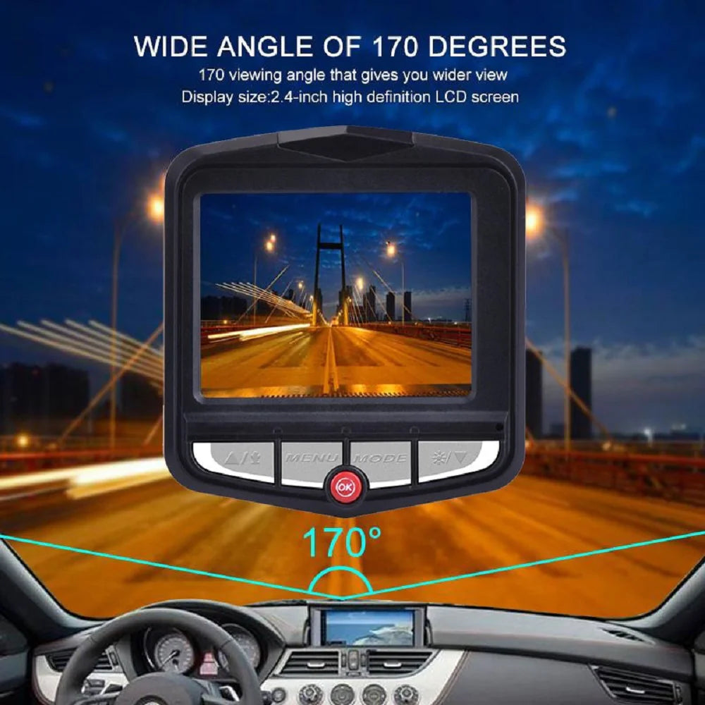 2.4'' HD 1080P Car Dash Cam with Night Vision